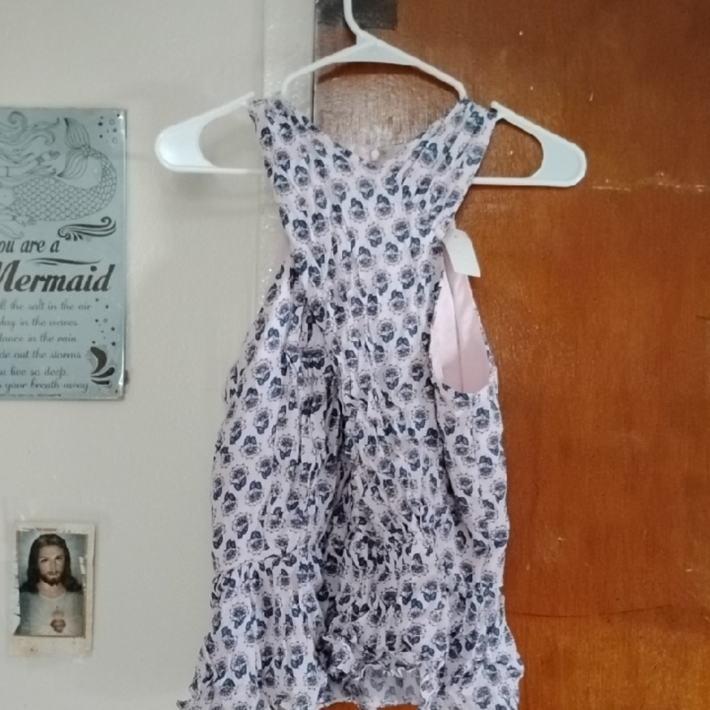 LOFT Kids Dress - Blue and White Floral